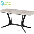 Mobiliário moderno de design nórdico simples mesa de jantar mesa de mármore mesa de jantar mesa de jantar